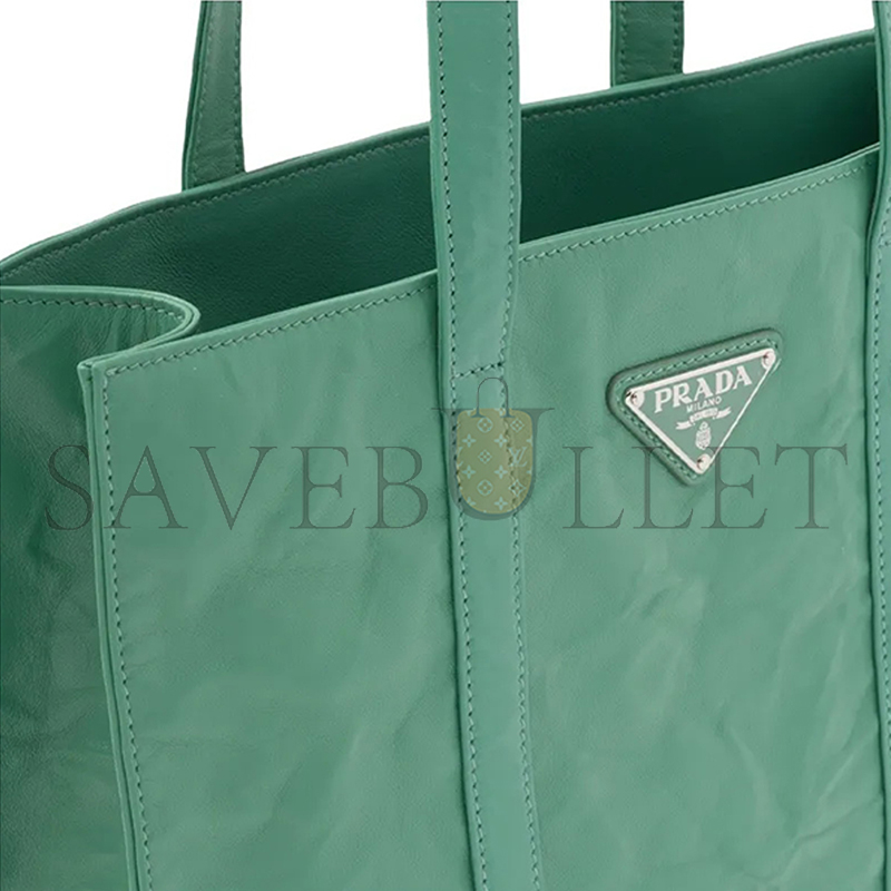 Pra*a small nappa antique bag 1bg459 (33*30*8cm)